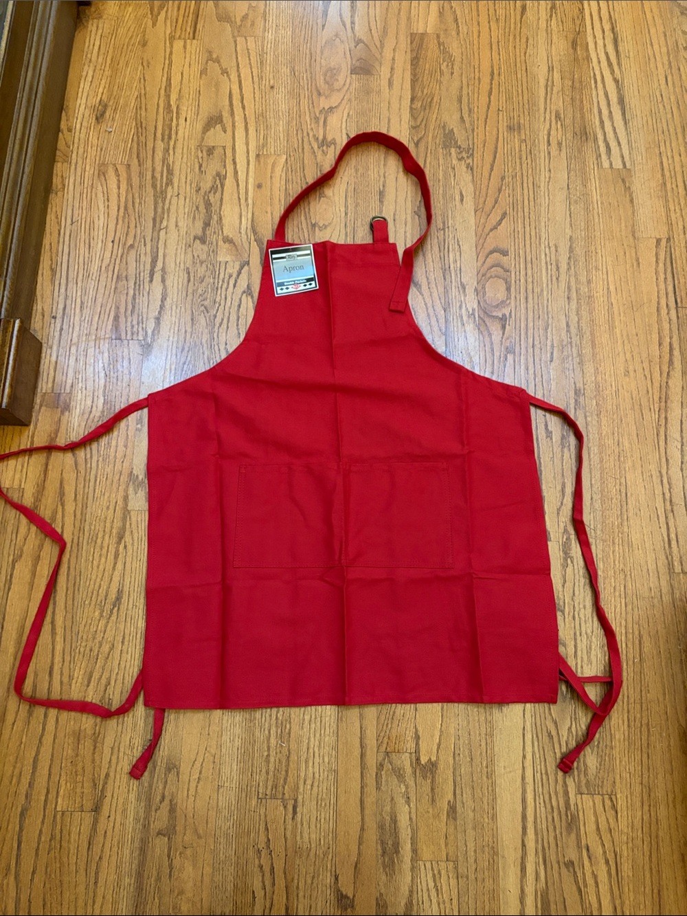 Ritz Red Kitchen Apron with Pockets